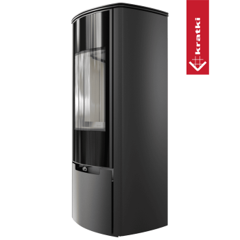 KRATKI krbová kamna KOZA ENYO panoramatické sklo