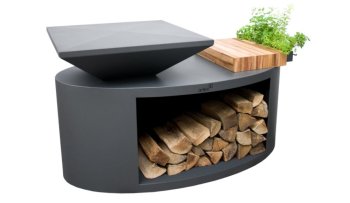 ARTISS Zahradní gril G3 Grafit s deskou z uhlíkové oceli