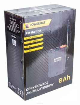 POWERMAT AKU postřikovač 8Ah 16L 4,5Bar PM-OA-16K