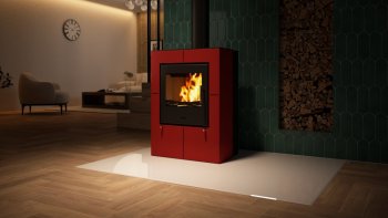 HS FLAMINGO krbová kamna EVENES - červená