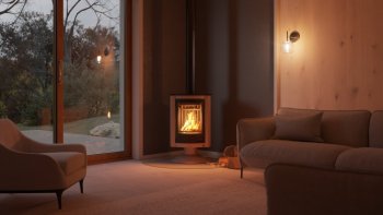 HS FLAMINGO krbová kamna MASTERFLAMME Piccolo II - krémová