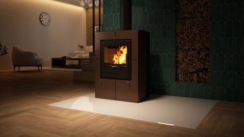 HS FLAMINGO krbová kamna EVENES - hnědá sametová