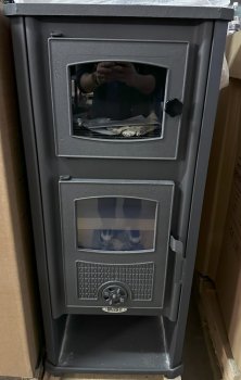 BLIST krbová kamna ROMA G s troubou - červená