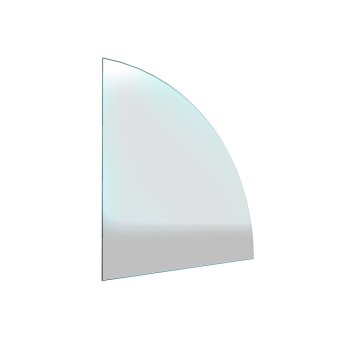 HS Flamingo sklo pod kamna - Výseč 1000x1000 mm / 8 mm