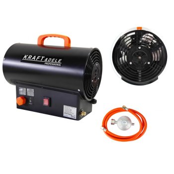 Kraft&Dele plynový ohřívač KD11700 s termostatem a regulátorem tlaku - 25 kW