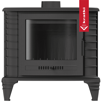 KRATKI krbová kamna KOZA K8 ASDP s automatickou regulací - černá