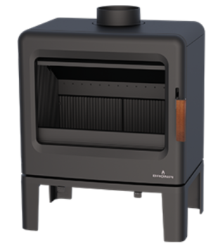 Krbová kamna BRONPI KAREN, 8 kW, antracit