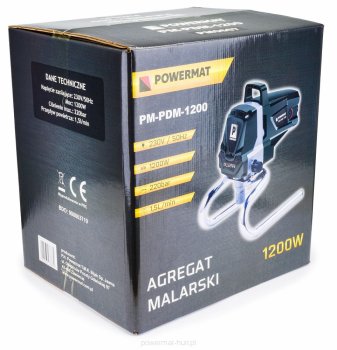 POWERMAT Malířská stříkací pistole hydrodynamická 1200W PM-PDM-1200