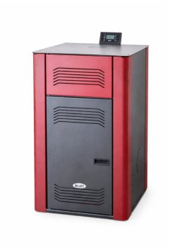 Peletová kamna s výměníkem BLIST Tera 18, 18 kW, červená