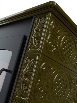 HS FLAMINGO kachlová kamna BALI - zelená