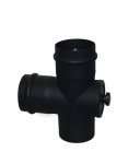 T-kus s revizním otvorem pro peletová kamna PRODMAX 80 mm, 90°, 1,2 mm