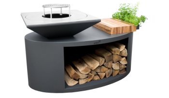 ARTISS Zahradní gril G3 Grafit s deskou z uhlíkové oceli