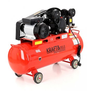Kraft&Dele olejový kompresor dvoupístový 100l 230V KD402 (II. jakost)