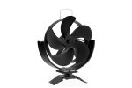 Ventilátor na kouřovod FLAMINGO pětilopatkový magnetický, naklápěcí, černý