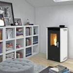 Peletová kamna Bronpi NOA, 10,3 kW, slonovina