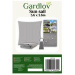 Stínová plachta GARDLOV 23164, 3,6x3,6 m, šedá