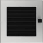 Krbová mřížka 17x17 BASIC broušený nerez s žaluzií