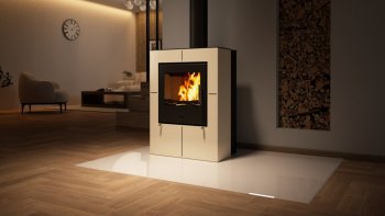 HS FLAMINGO krbová kamna EVENES - krémová