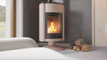 HS FLAMINGO krbová kamna MASTERFLAMME Grande II - krémová