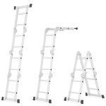 Multifunkční kloubový žebřík HIGHER ML-102, 4x2, pracovní výška 350 cm