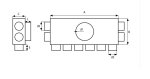 PRODMAX Distribuční box plochý 10x75/160