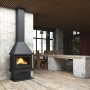 Krbová kamna BRONPI LISBOA s nástavbou, 11 kW, černá