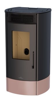 Peletová kamna Bronpi TREBOL, 8 kW, růžově zlatá