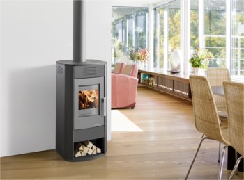 HAAS+SOHN krbová kamna SALERNO II - antracit/sv. šedá