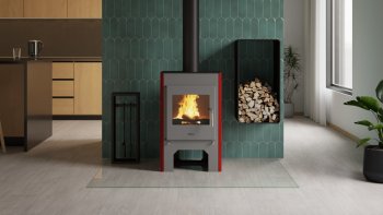 HS FLAMINGO krbová kamna ESPO III červená