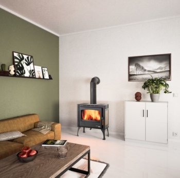 HAAS+SOHN krbová kamna FORESTA - dekor dřeva