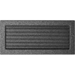 Krbová mřížka 17x37 BASIC staré stříbro s žaluzií