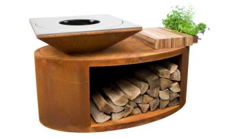 ARTISS Zahradní gril G3 Corten s deskou z nerezové potravinářské oceli