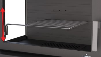 Krbová kamna BRONPI HUESCA s bočním prosklením, 11 kW, černá