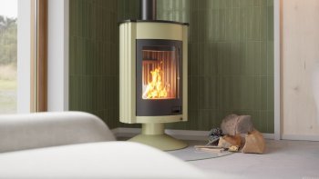 HS FLAMINGO krbová kamna MASTERFLAMME Medie II - olivová