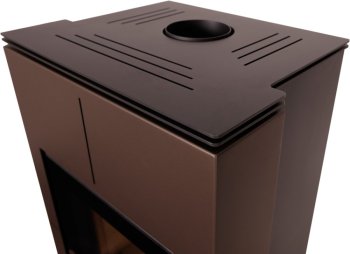 HS FLAMINGO krbová kamna AQUAFLAM VARIO SAPORO 11 kW - hnědá sametová (bez výměníku)