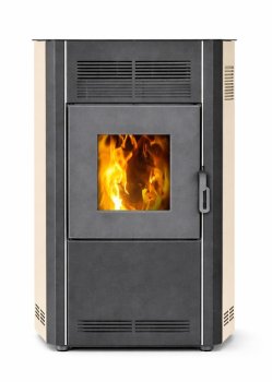 Peletová kamna BLIST Optima 10, 9 kW, krémová