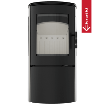 KRATKI krbová kamna FALCON View - černá