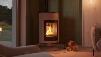 HS FLAMINGO krbová kamna MASTERFLAMME Grande II - krémová