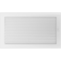 Krbová mřížka 22x37 BASIC bílá s žaluzií