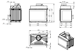 NORDFLAM krbová vložka TRENT levá