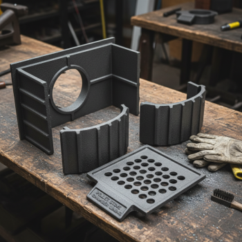 Sada litinových desek Bronpi do spalovací komory (KIT-F-12)