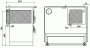 KVS MORAVIA sporák na pevná paliva KLAUDIE VSP 9112.4482 - V, bordó levý, chrom s výměníkem
