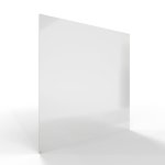 HS Flamingo sklo pod kamna - Čtverec 1200x1200 mm / 6 mm