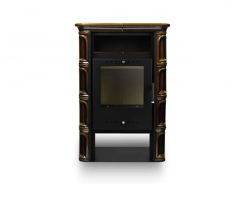 Kachlová kamna NORDflam CORIA, 6 kW, hnědá