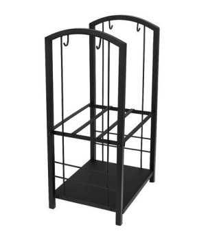 KAMINER PK011 Koš na dřevo a krbové nářadí 30×40×73 cm