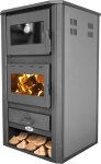 Krbová kamna BLIST BRM s troubou, 12 kW, šedá
