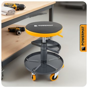 POWERMAT PM-SWA-150T Teleskopické dílenské sedátko