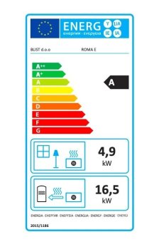 BLIST krbová kamna ROMA E s výměníkem - krémová