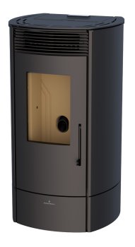 Peletová kamna Bronpi TREBOL, 8 kW, černá