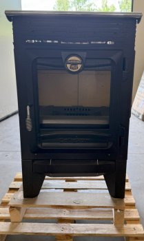 CALISKAN krbová kamna VLTAVA 3D - černá (II. Jakost)